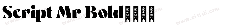 Script Mr Bold字体转换